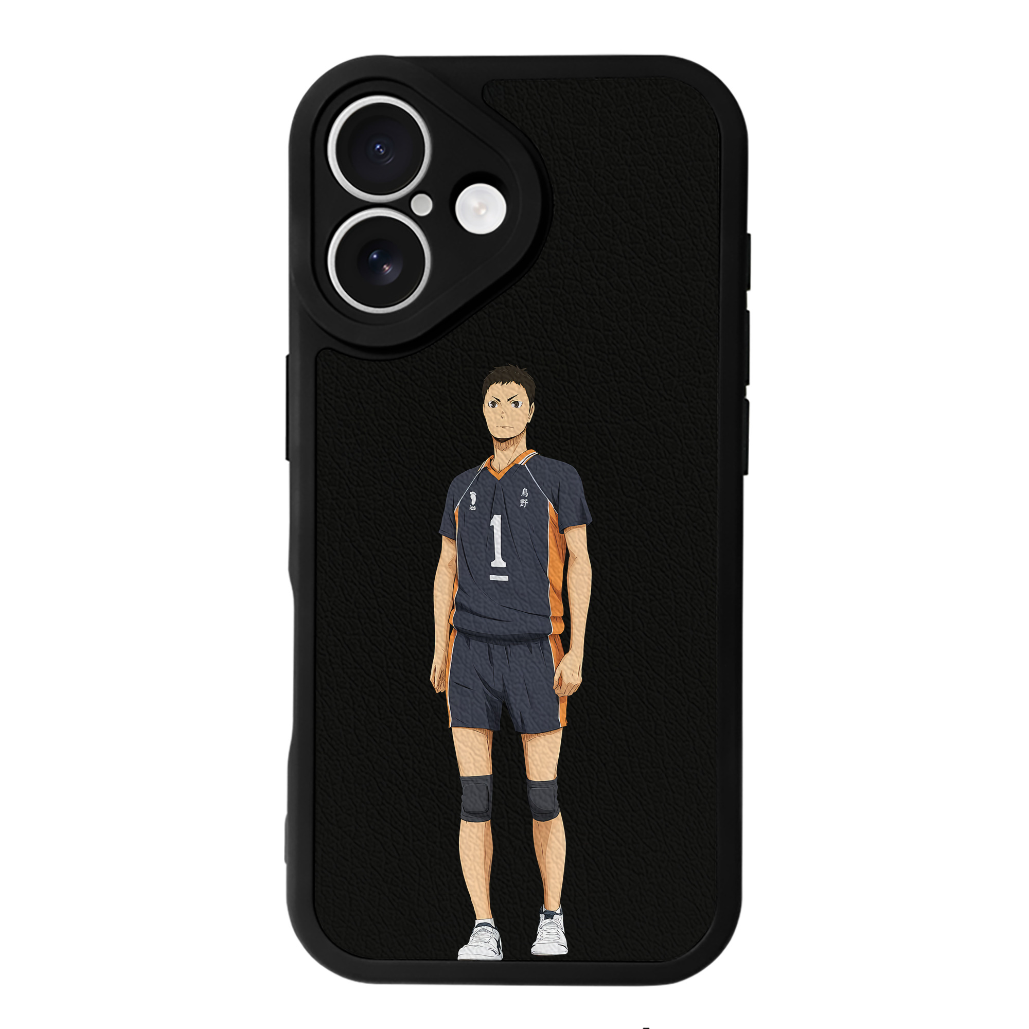 （画像用） ハイキュー!! Haikyu!! 【iPhone 16シリーズ対応】シリコンスマホケース（レザー調） 材質：シリコン